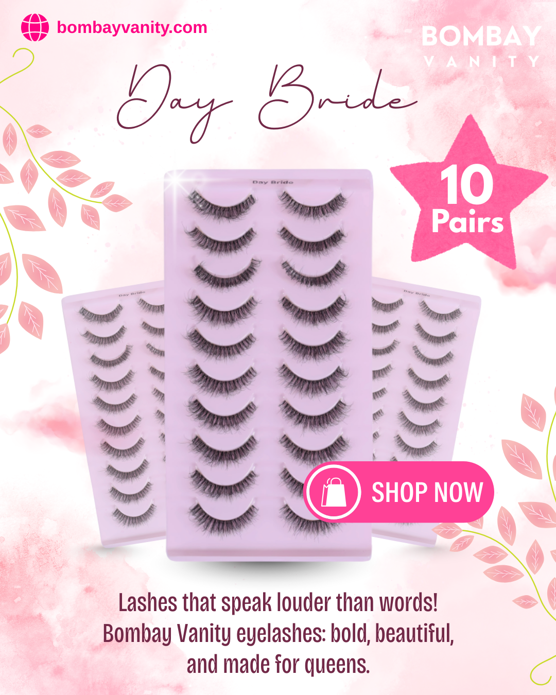 10 Pairs Lash Set - DAY BRIDE