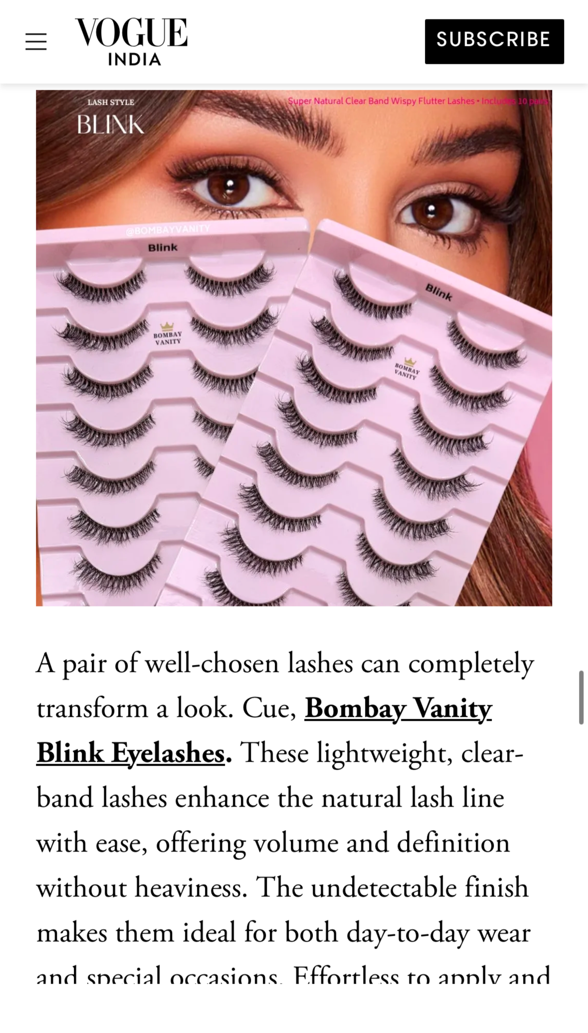 10 Pairs Lash Set - BLINK
