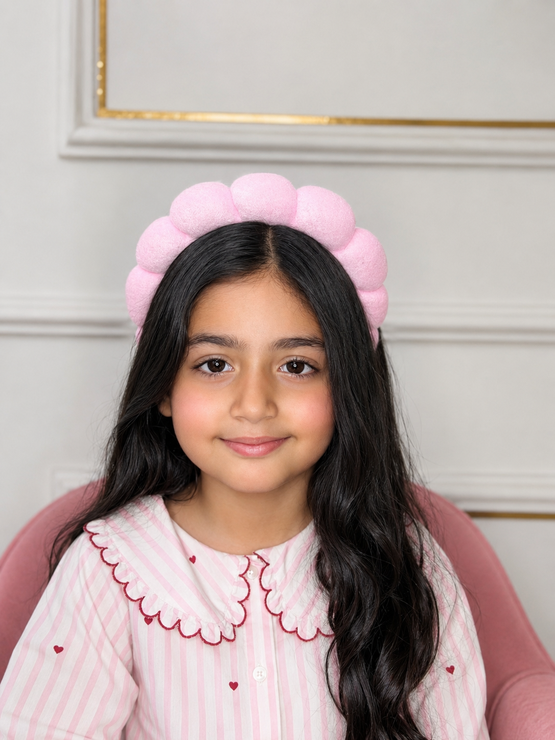 Bubble Spa Headband with Matching Wristbands – Soft Skincare & Makeup Wash Set
