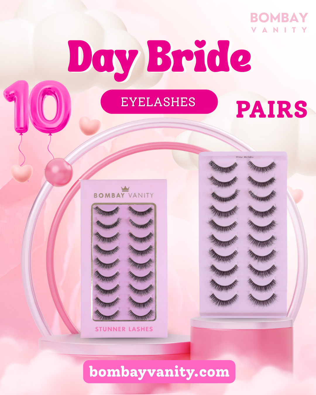10 Pairs Lash Set - DAY BRIDE