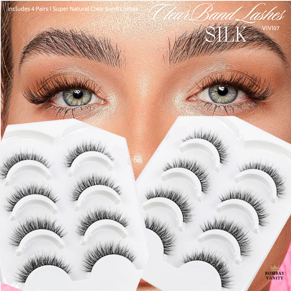 SILK (Super Natural) - 4 Pairs False Eyelashes Set