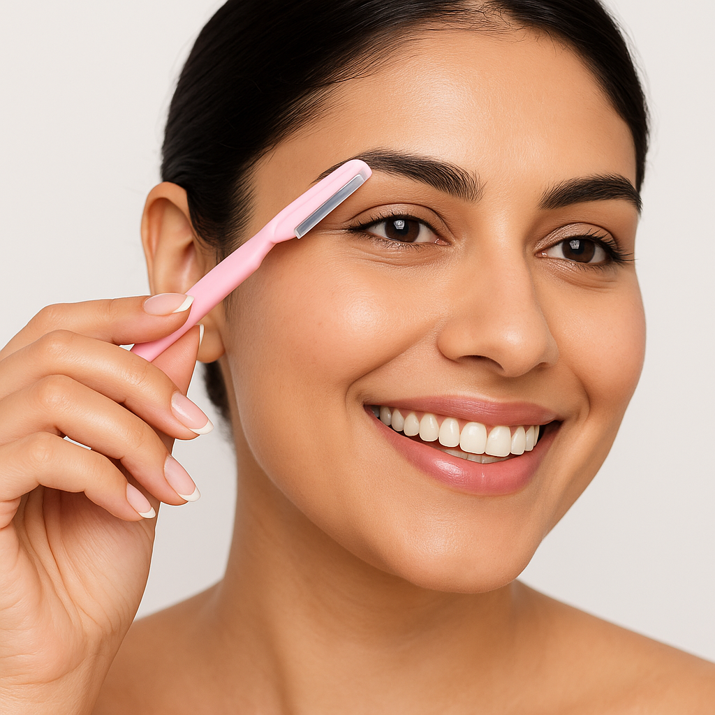 Dermaplaning & Eyebrow Razors – Pink (Set of 3)