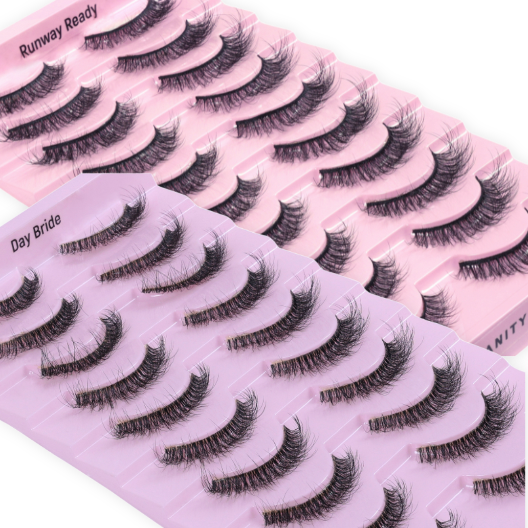 Lash Combo 1 – Day Bride + Runway Ready | 20 Pairs Total