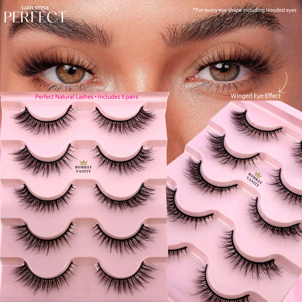 PERFECT - 5 Pairs False Eyelashes Set