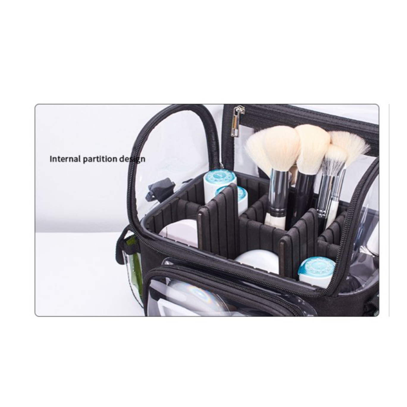 Transparent Brush Vanity