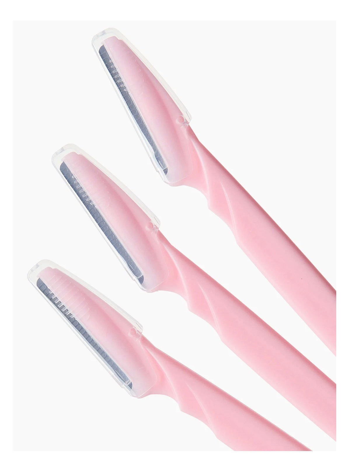 Dermaplaning & Eyebrow Razors – Pink (Set of 3)