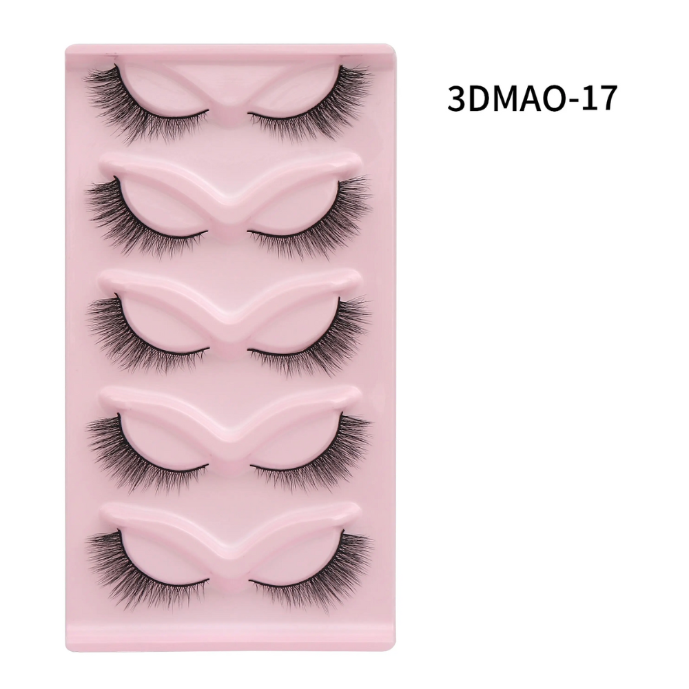 Angel Wing Fox Eyes MAO-17 - 5 Pairs False Eyelashes