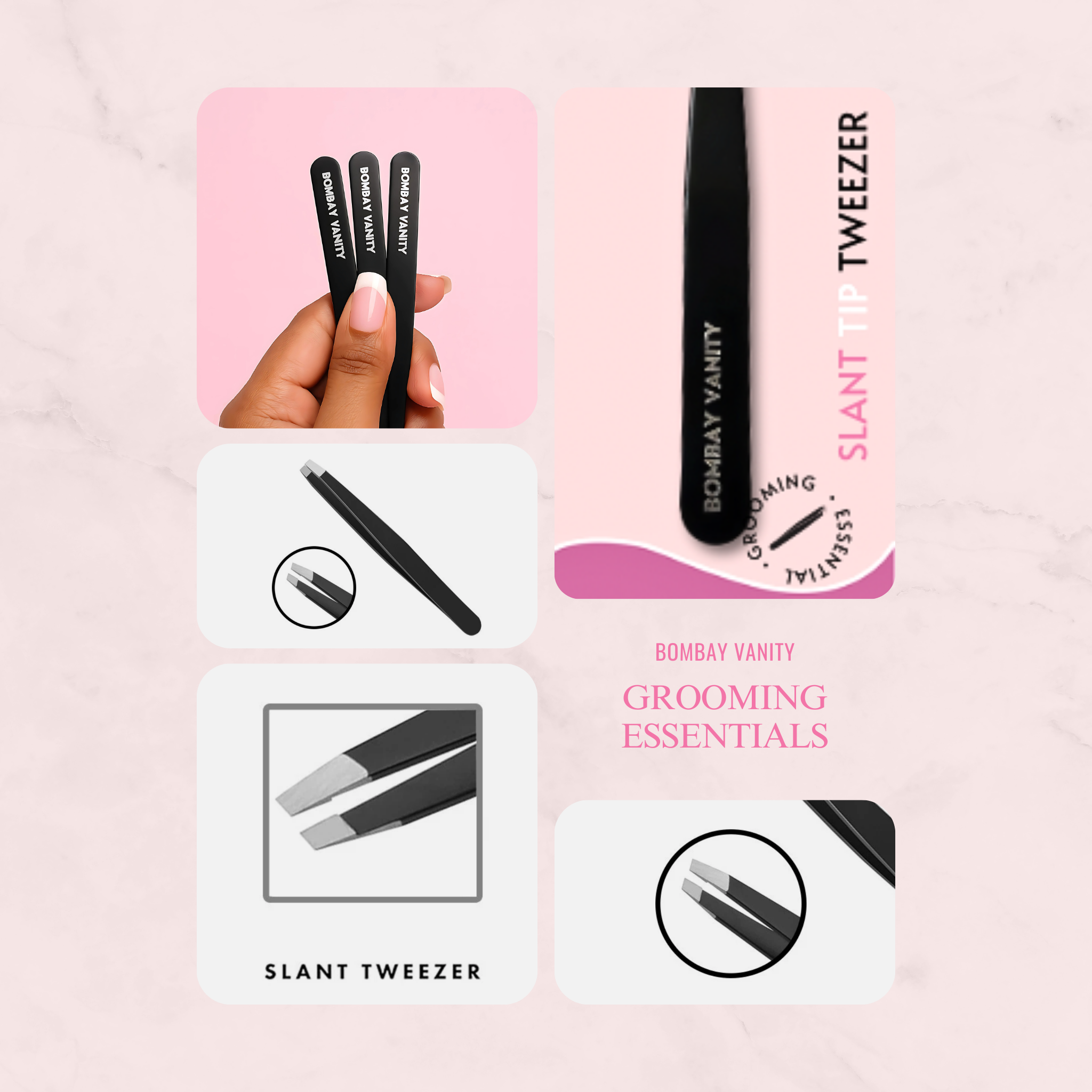Bombay Vanity® Slant Tip Tweezer