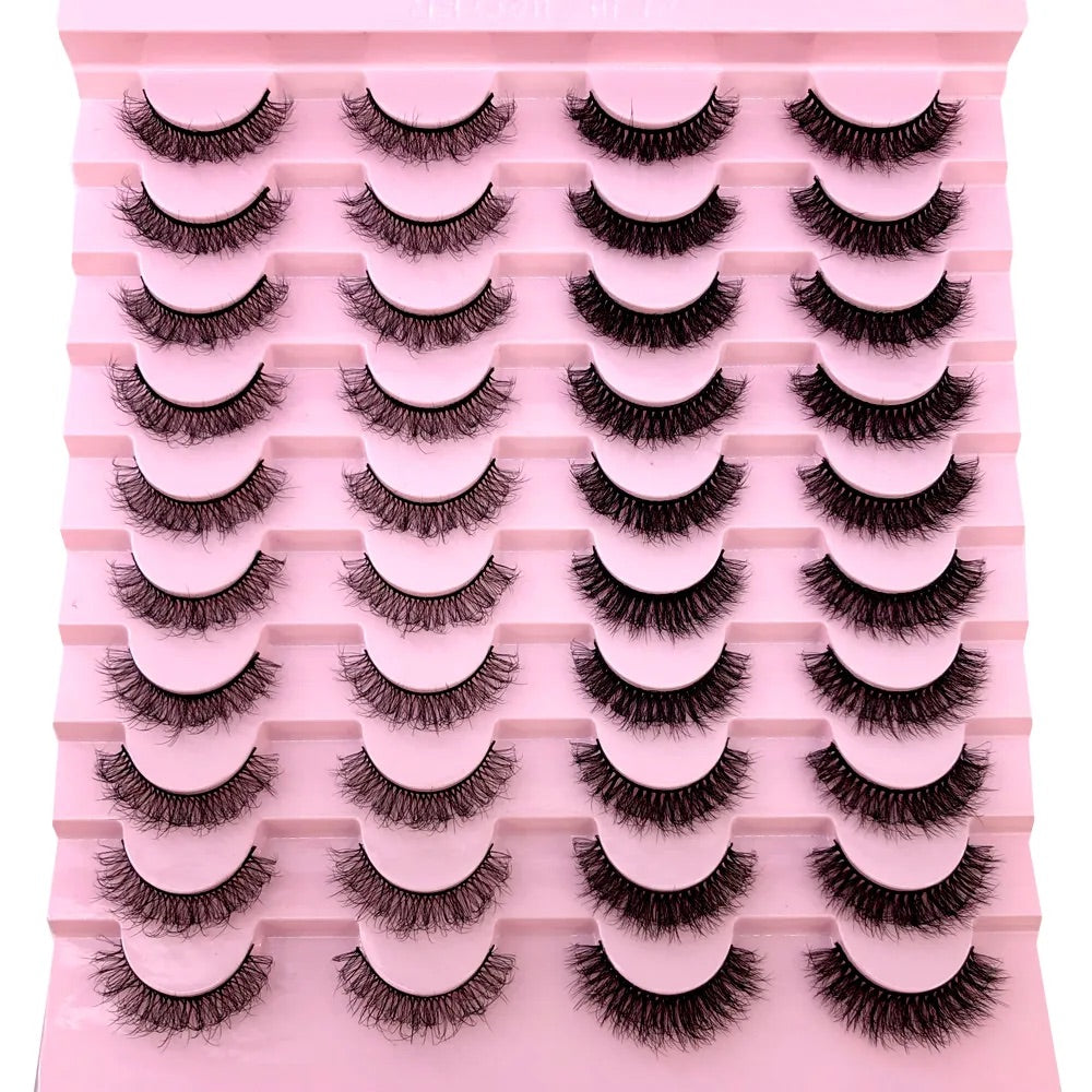 H25 - 20 Pairs Eyelashes Set