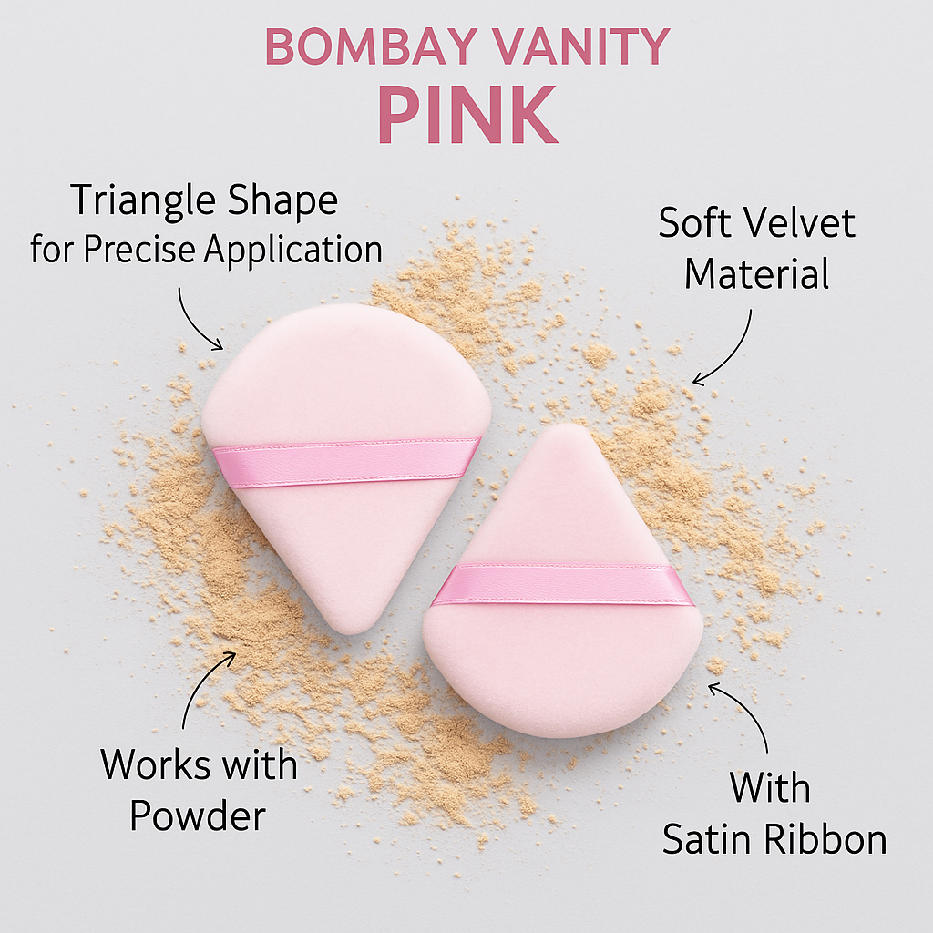 Bombay Vanity™ Pizza Puffs – Powder Puffs (Set of 2)