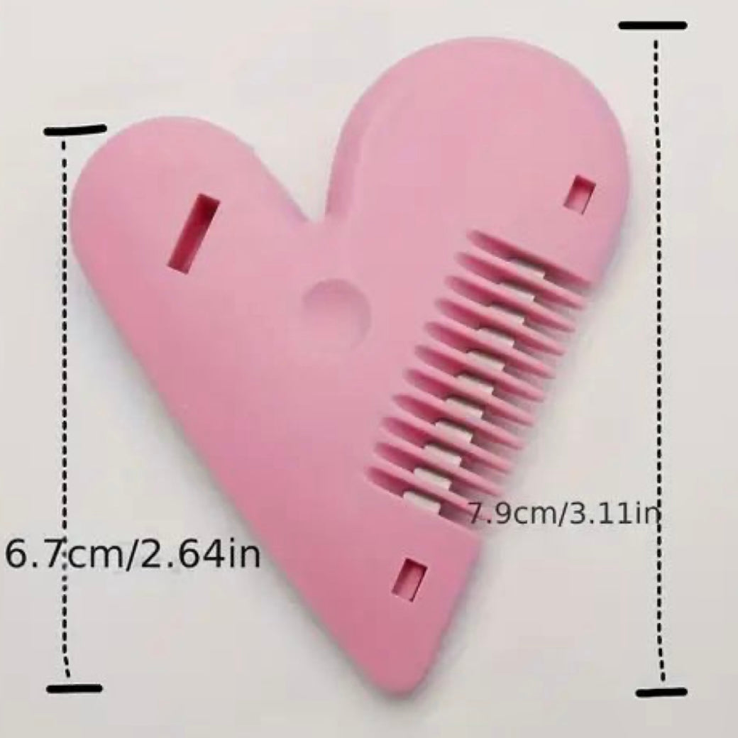 Pink DIY Trimming Scissors | Heart-Shaped At-Home Hair Trimmer