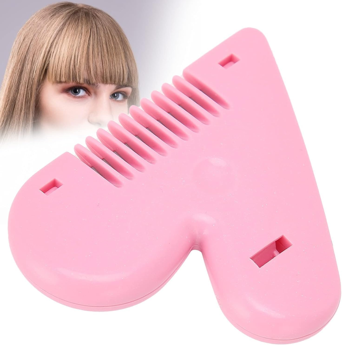 Pink DIY Trimming Scissors | Heart-Shaped At-Home Hair Trimmer
