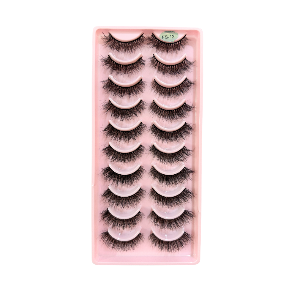 FS-12  - 10 Pairs False Eyelashes Set