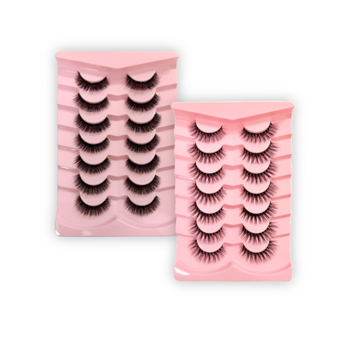 Glam Volume Bridal Lash Combo | Royal + Night Bride | 14 Pairs