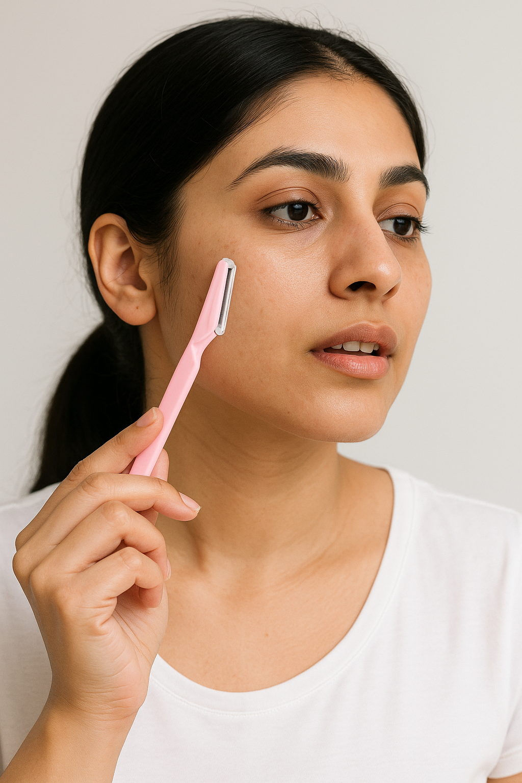 Dermaplaning & Eyebrow Razors – Pink (Set of 3)