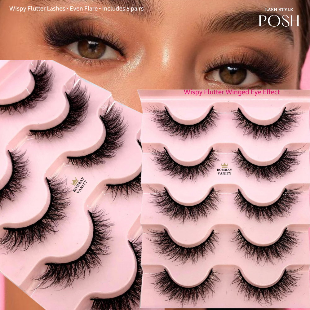 POSH - 5 Pairs False Eyelashes Set