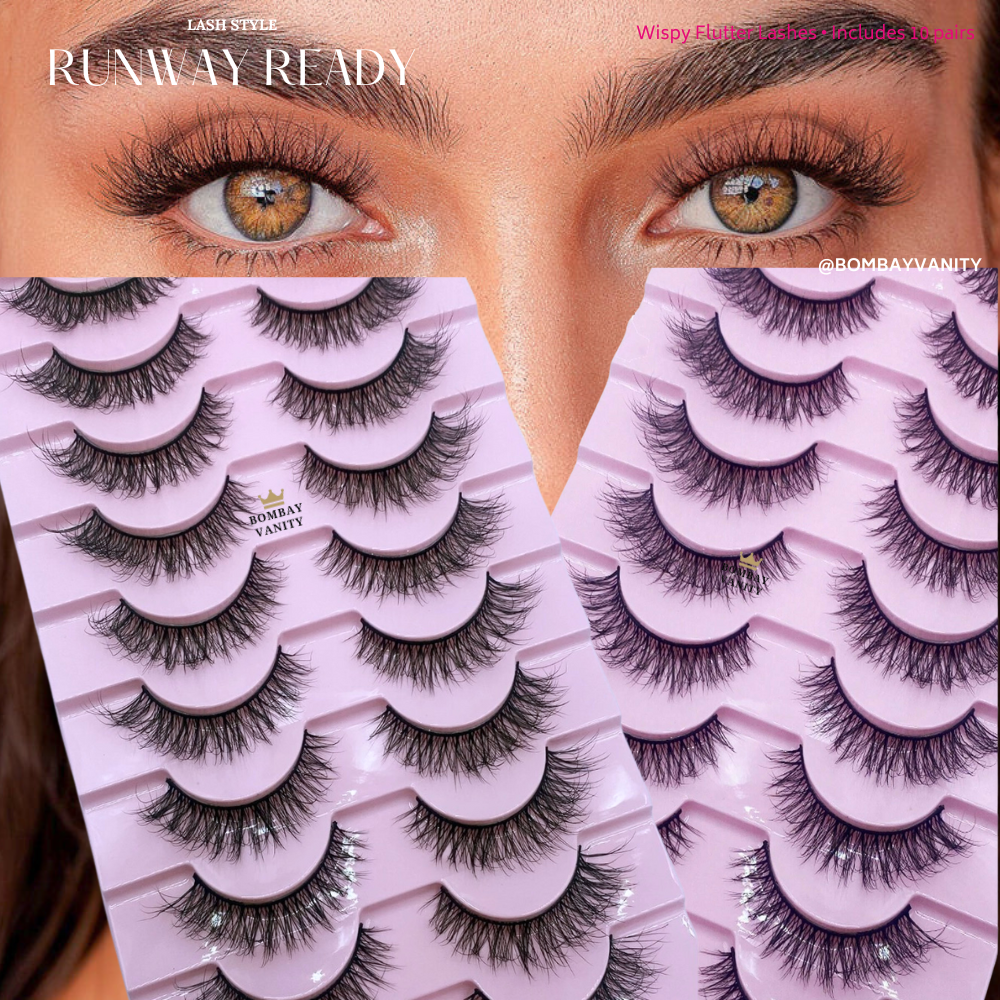 RUNWAY READY - 10 Pairs False Eyelashes Set