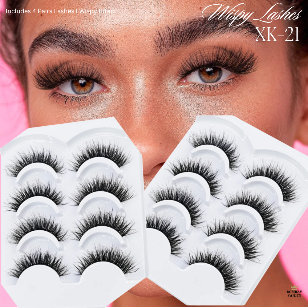 XK21 - 4 Pairs False Eyelashes Set